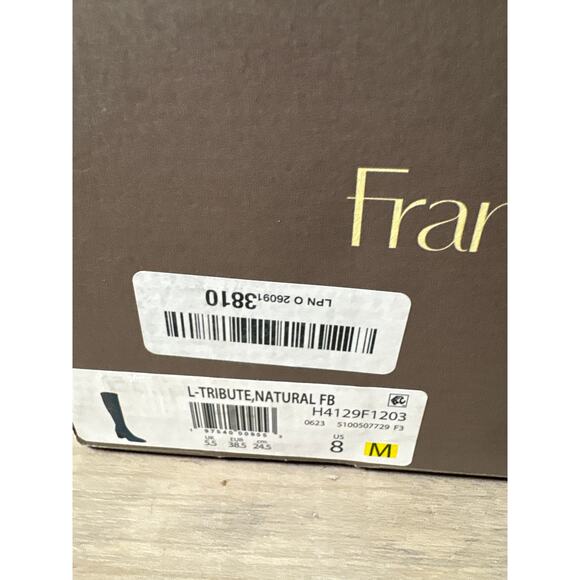 New Franco Sarto Tribute Knee High Tall Heeled Boot Leopard Print Brown Black 8M - Picture 7 of 7